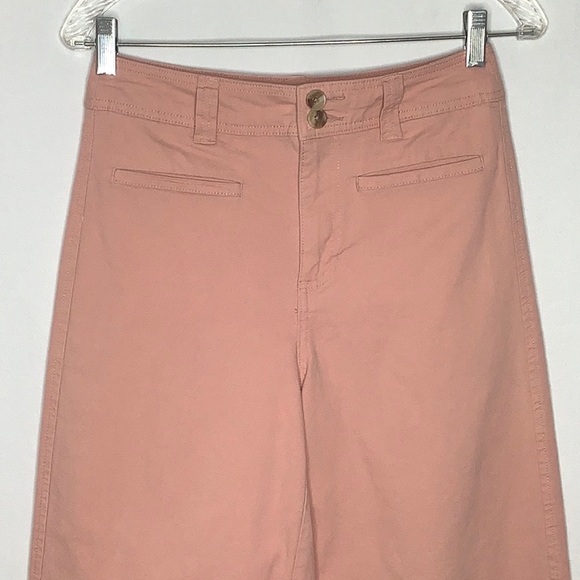 High Rise Wide Leg Cropped Pants Size 2 - Picture 3 of 8